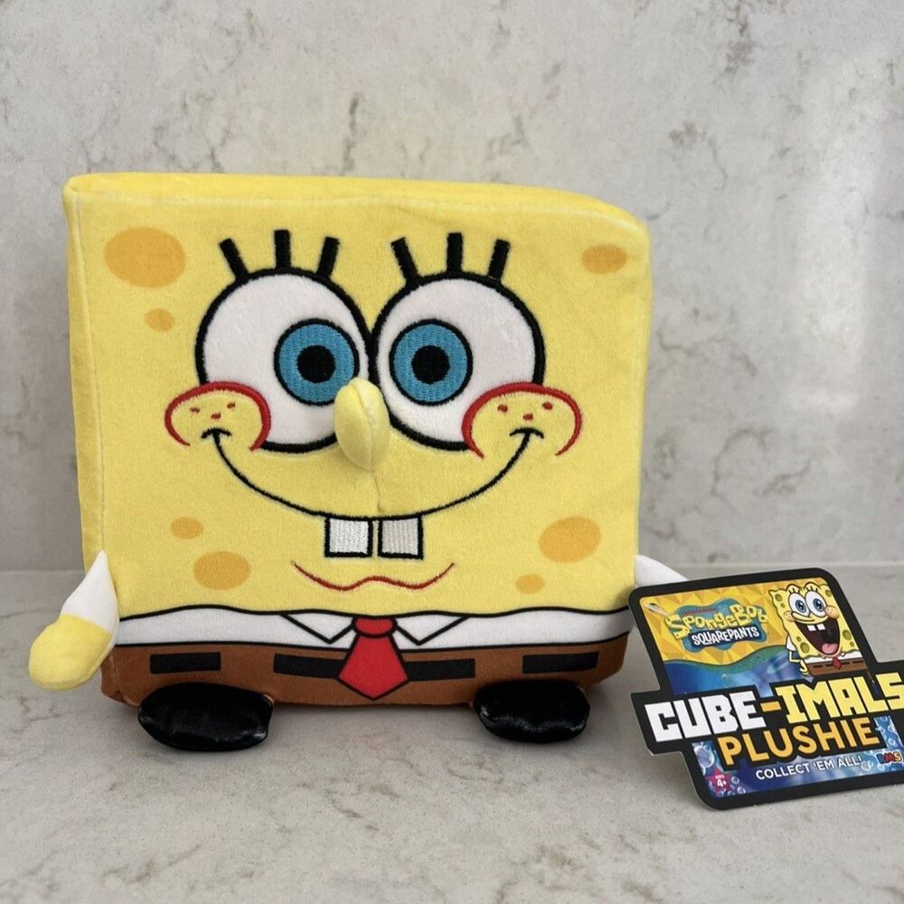 SpongeBob SquarePants RMS Cube-Imals Slow Rise Squishy/ Plushie 6’ Cube-